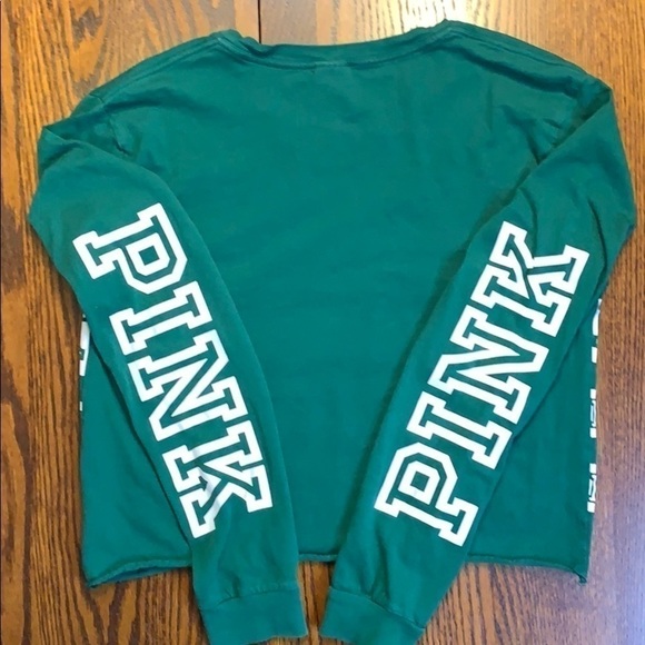 VS PINK Cropped Top - Green - Picture 4 of 6